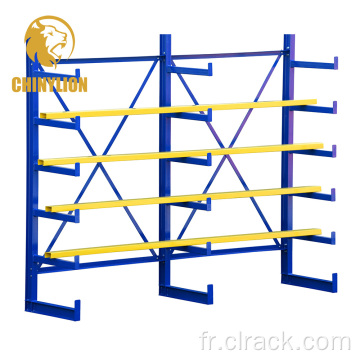 Stockage d&#39;entrepôt étagères en cantilever double face